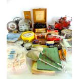 A miscellaneous collection to include a Halda Taxi Fare Meter, a quantity of antique and later