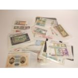 A collection of 450 plus GB and World bank notes