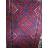 An eastern wool Mershwari runner, 56 x 242 cm approx