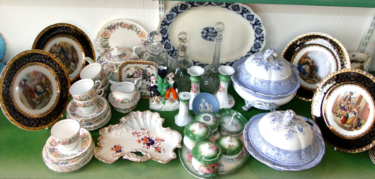 A collection of ceramics including Paragon Country Lane pattern tea wares comprising tea pot, cake