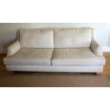 A Wesley Barrell four seater sofa the Hensington model, the fabric by Robert Allen, Orvis-