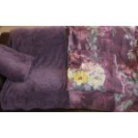 Three Designer Guild duvet covers with floral detail, 2 metres x 2 metres, together with two further