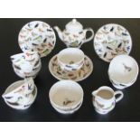 A collection of Emma Bridgewater British Birds series wares including tea pot, milk jug, circular