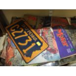 A quantity of vintage motoring magazines, mainly dating from the 1930s together with a USA metal car