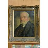 An early 20th century oil painting on canvas by Reginald Grenville Eves of a bust length portrait of