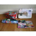 A Janome DC3050 Décor electric sewing machine, complete with instruction manual, foot pedal, etc