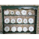 A collection of late 19th and early 20th century continental Meissen and Berlin type plates with