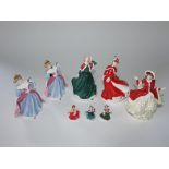 Two boxed Royal Doulton figures from the Pretty Ladies collection Christmas Day 2007 and Best of the