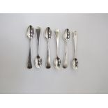 Set of six small Georgian coffee spoons by Thos Folkingham, London, 1804