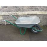 A Hammerlin light weight garden barrow with pneumatic tyre