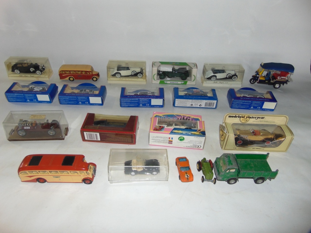 Two boxes of shells together with a box of vintage die cast toys - Image 2 of 3