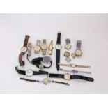 A collection of (20) vintage and modern gentlemens wristwatches