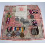 1057821 Gnr C Stannard - Royal Artillery military medal, 1914-15 Star, 14-18 War Medal and Victory