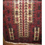 A Persian old Balochi floor rug, 88cm x 135cm