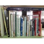 A collection of reference books relating to pottery and porcelain including The Soft Porcelain of