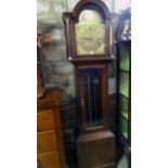 A Richard Broad of Bodmin, Cornwall contemporary mahogany cased longcase clock