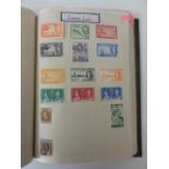 A collection containing a good range of mint and used GB and Commonwealth stamps in two albums