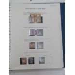 A Great Britain stamp album containing a collection of early 20th century onwards British stamps,