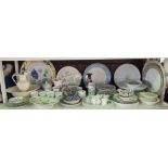 An extensive collection of ceramics including a set of four Worcester limited edition plates from