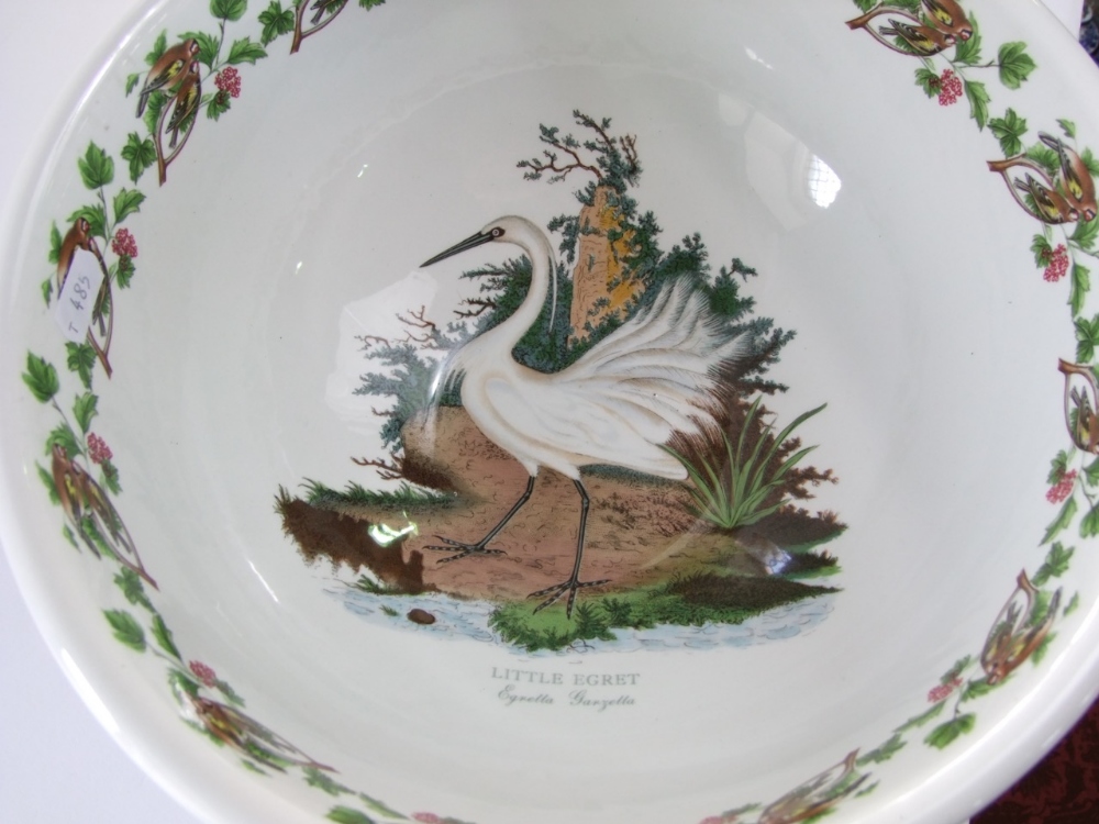 A collection of Portmeirion wares including a large Birds of Britain pattern bowl with Little Egrets - Image 4 of 4