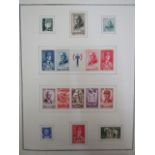 A nicely presented Mint collection of stamps from France in an album, mostly middle period. Also