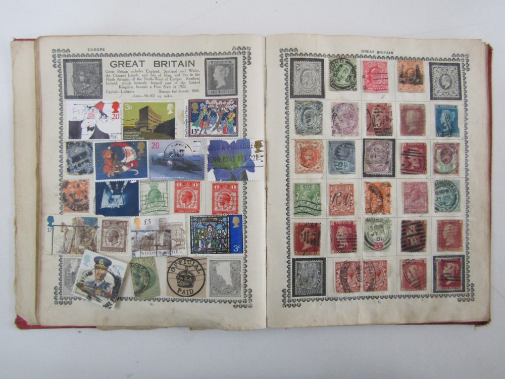 Five albums and three stockbooks of GB & world stamps