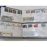 A folder containing a collection of British FDC's dating 1981-88, plus Australian, USA and New