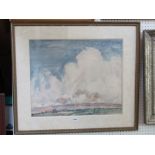 An early 20th century watercolour of an extensive landscape signed bottom right Dora Hooper, with