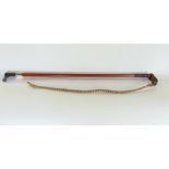 Gentleman's malacca shafted riding whip