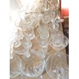 Large collection of mainly quality cut glass