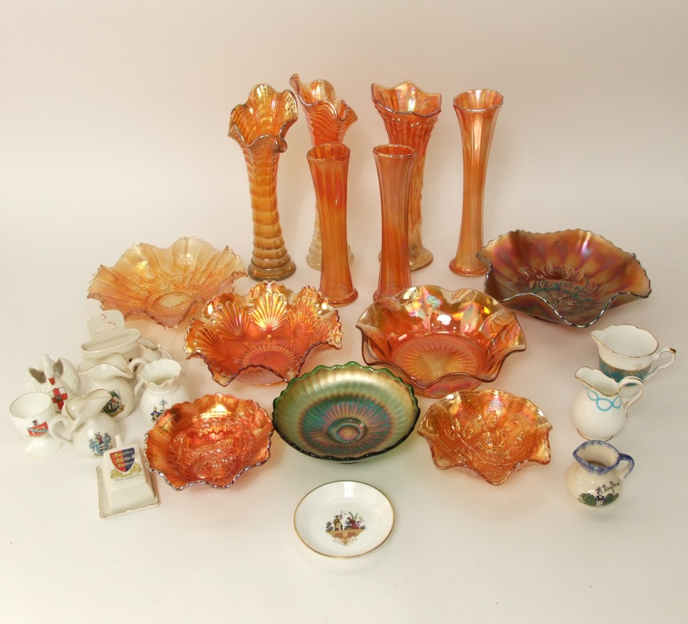 An extensive collection of crested wares including WH Goss examples, together with a quantity of - Image 2 of 2