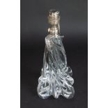 Attractive Art glass table lamp of lobed form by Baccarat