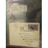 Two folders of stamps on covers - GB, Commonwealth and world postal history