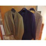 Three good quality tweed jackets by John Hardy, Gurteen etc