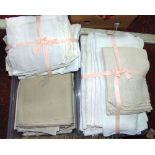 Two boxes of French linen.