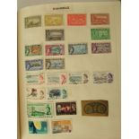 A large collection of world stamps in a Simplex album including French Colonies, GB Commonwealth,