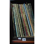 A collection of approximately forty LPs, mainly rock and heavy metal, artists include Humble Pie,