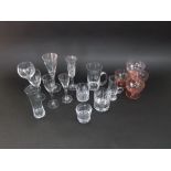 Extensive collection of good quality modern glassware to include decanters and wine flutes