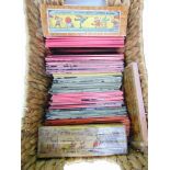 A large collection of glass viewing slides, mainly of children's nursery rhymes.