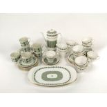 A collection of Spode Provence pattern coffee wares comprising coffee pot, two milk jugs, pair of