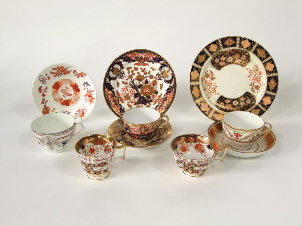 A reference collection of late 18th and early 19th century tea wares of various designs and