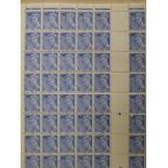 1940's Mint stamps from France in sheets, several 1000's