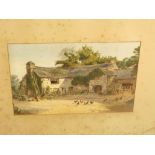 A collection of five early 20th century watercolours by Cyril Ward, all of rustic scenes with