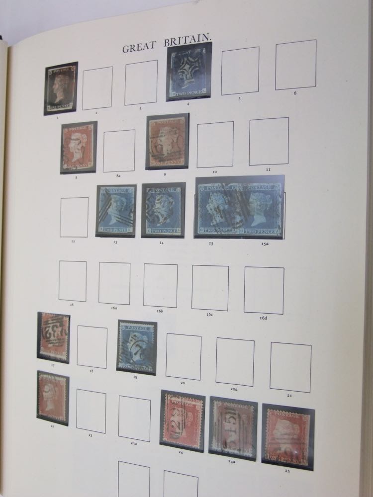 A collection of GB stamps from 1840 QV to QE in a Stanley Gibbons printed pages Windsor album (