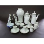 A collection of Royal Doulton Berkshire pattern coffee wares, TC1021 comprising a pair of coffee