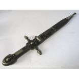 20th century sword with filigree scabbard and grip