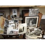 A collection of interest early to mid-20th century black and white photographs of family images on