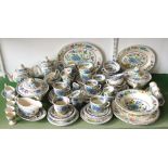 An extensive collection of Masons Regency pattern wares including two oval graduated meat plates,