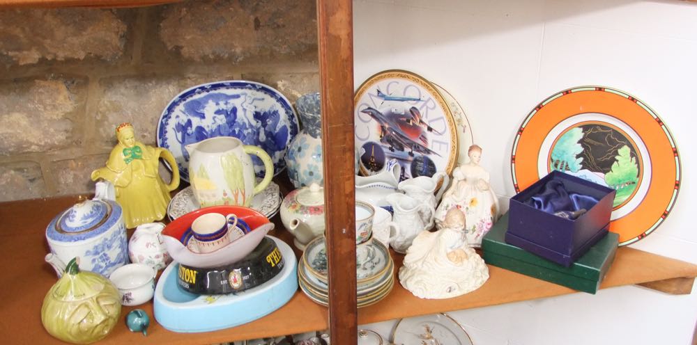 A collection of Royal Worcester ceramics including a limited edition figure group, Safe At Last, a