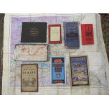 A collection of interesting maps including The Ordinance Survey Aviation Map and a map printed on